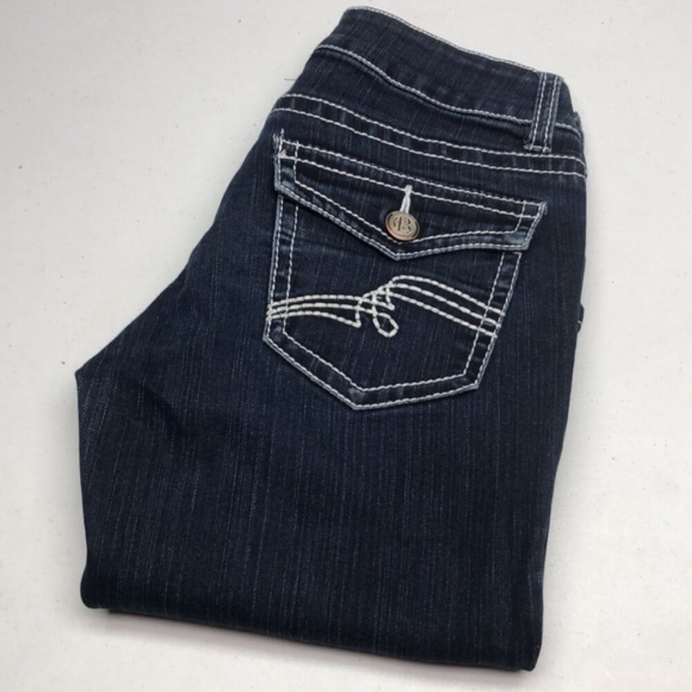 BOOTLEGGER DREYFUS RINSE CAPRI JEANS 0/25x26 ⭐️
